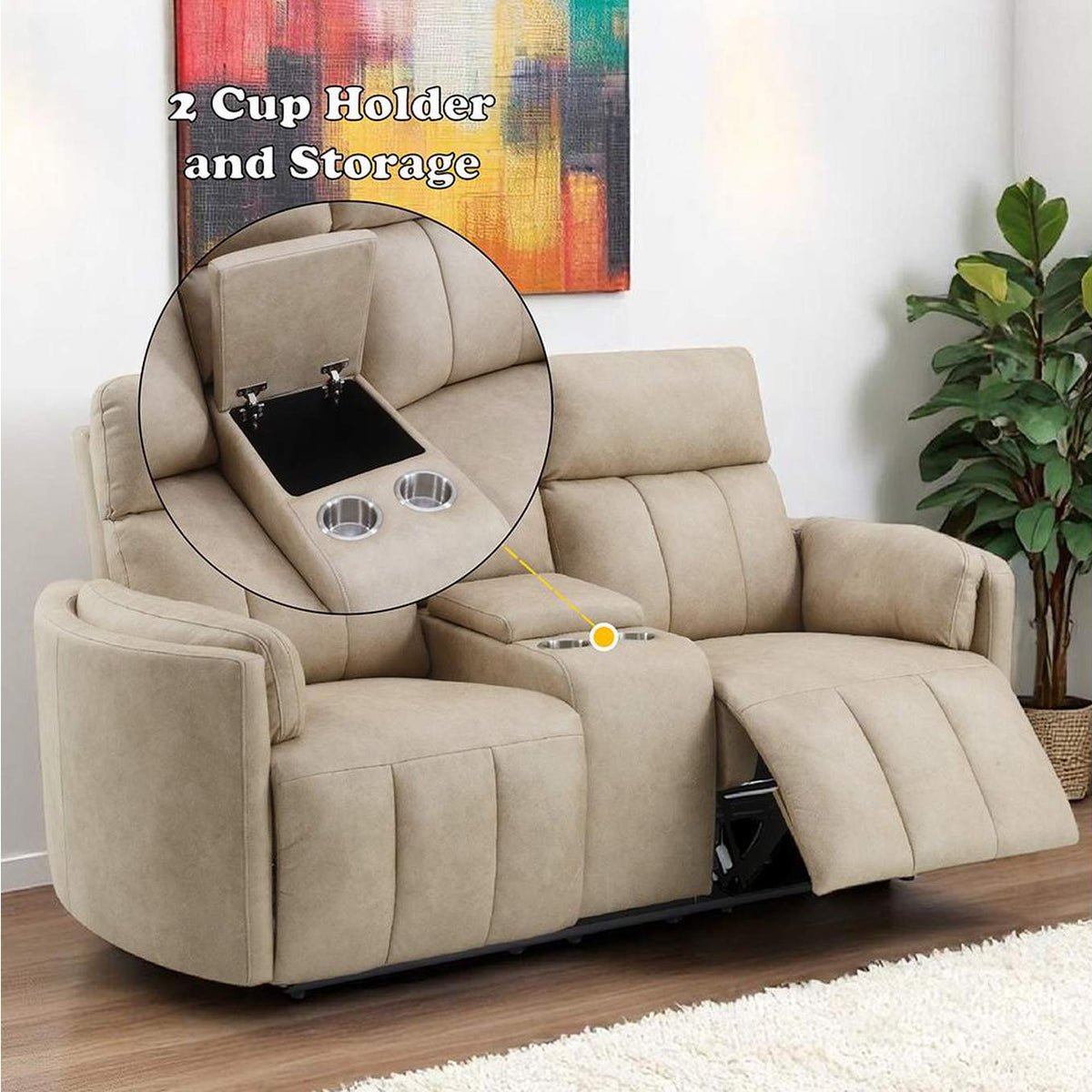LV05401 Elison Motion Loveseat with Console