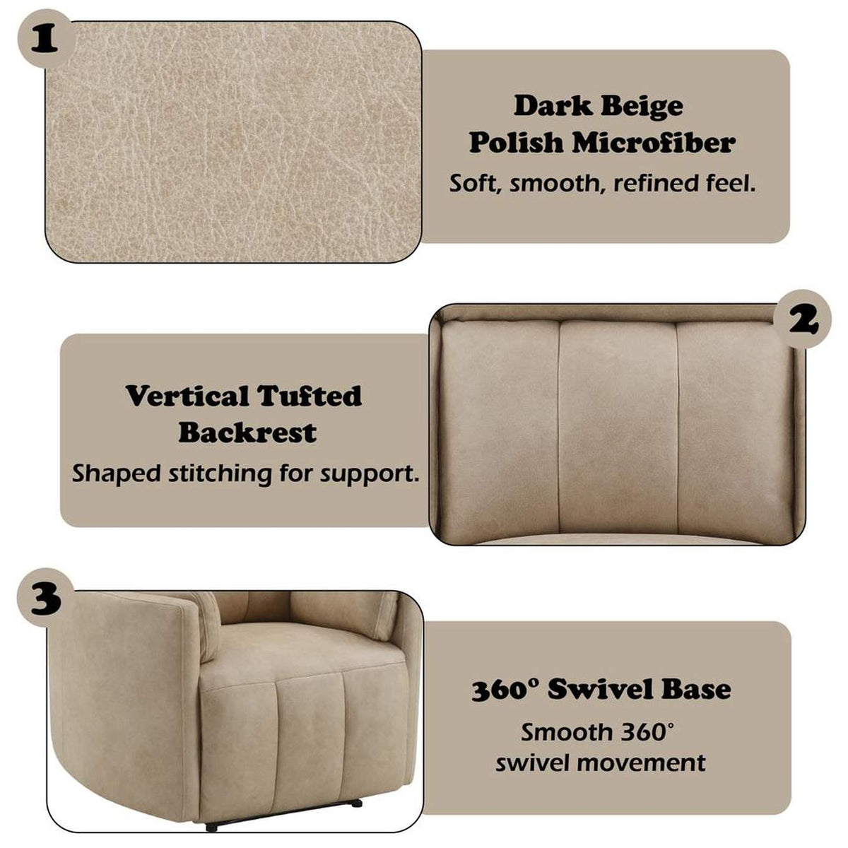 LV05402 Elison Motion Glider Recliner with Swivel