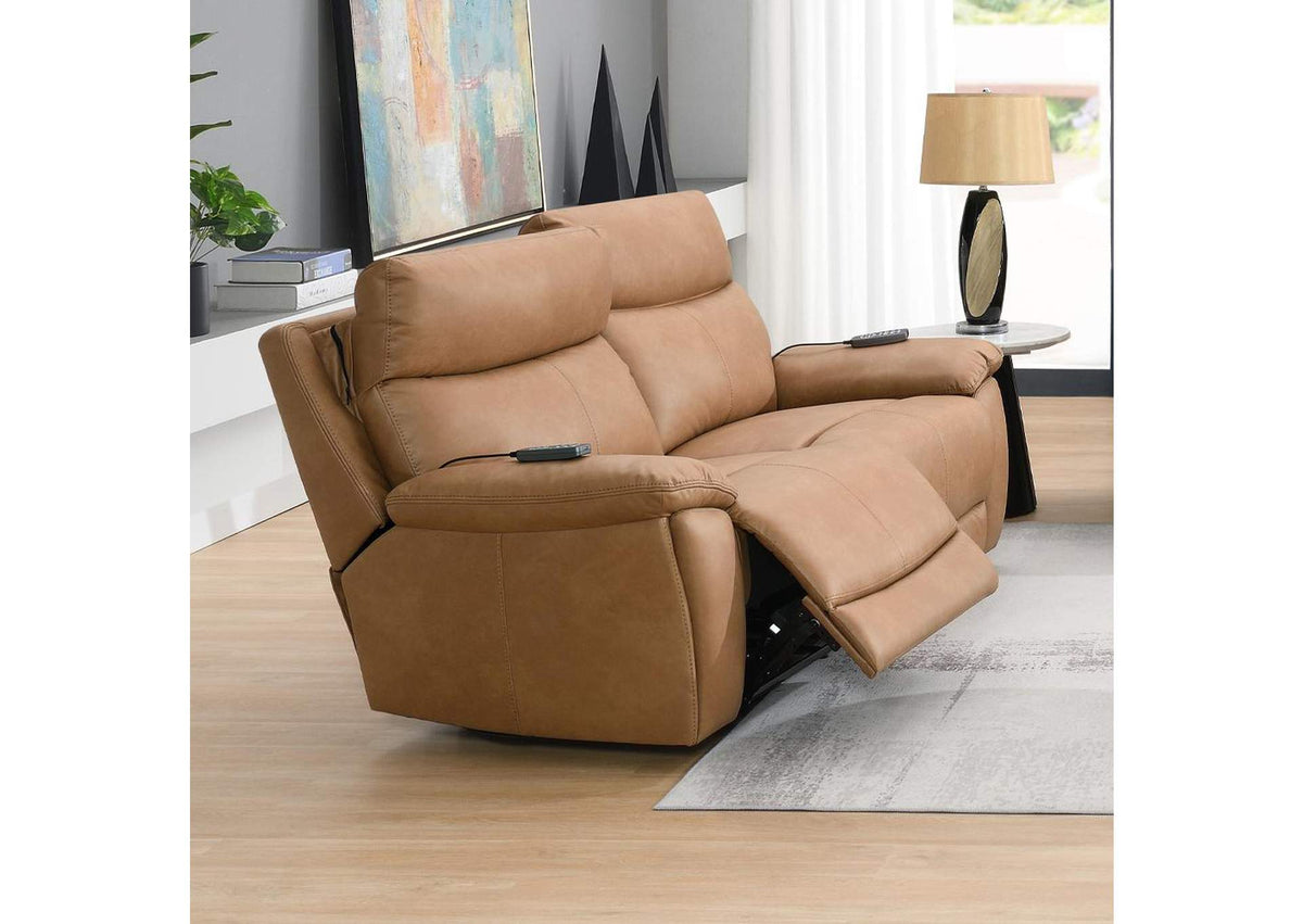 LV05871 Chavis Power Motion Loveseat with USB and Power Headrest