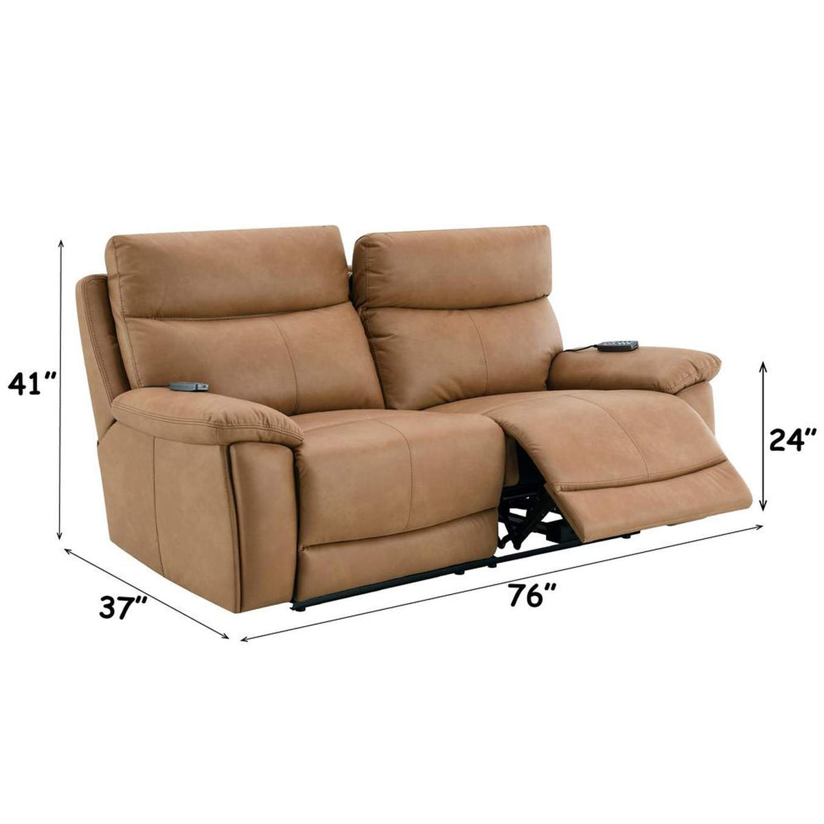 LV05871 Chavis Power Motion Loveseat with USB and Power Headrest