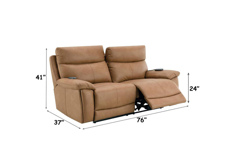 LV05871 Chavis Power Motion Loveseat with USB and Power Headrest