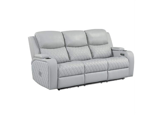LV05900 Elonzo Power Motion Sofa with Led, Power Headrest and Speaker