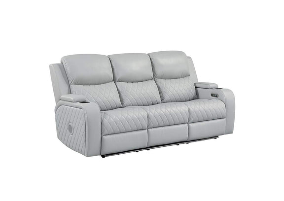 LV05900 Elonzo Power Motion Sofa with Led, Power Headrest and Speaker