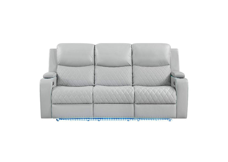 LV05900 Elonzo Power Motion Sofa with Led, Power Headrest and Speaker