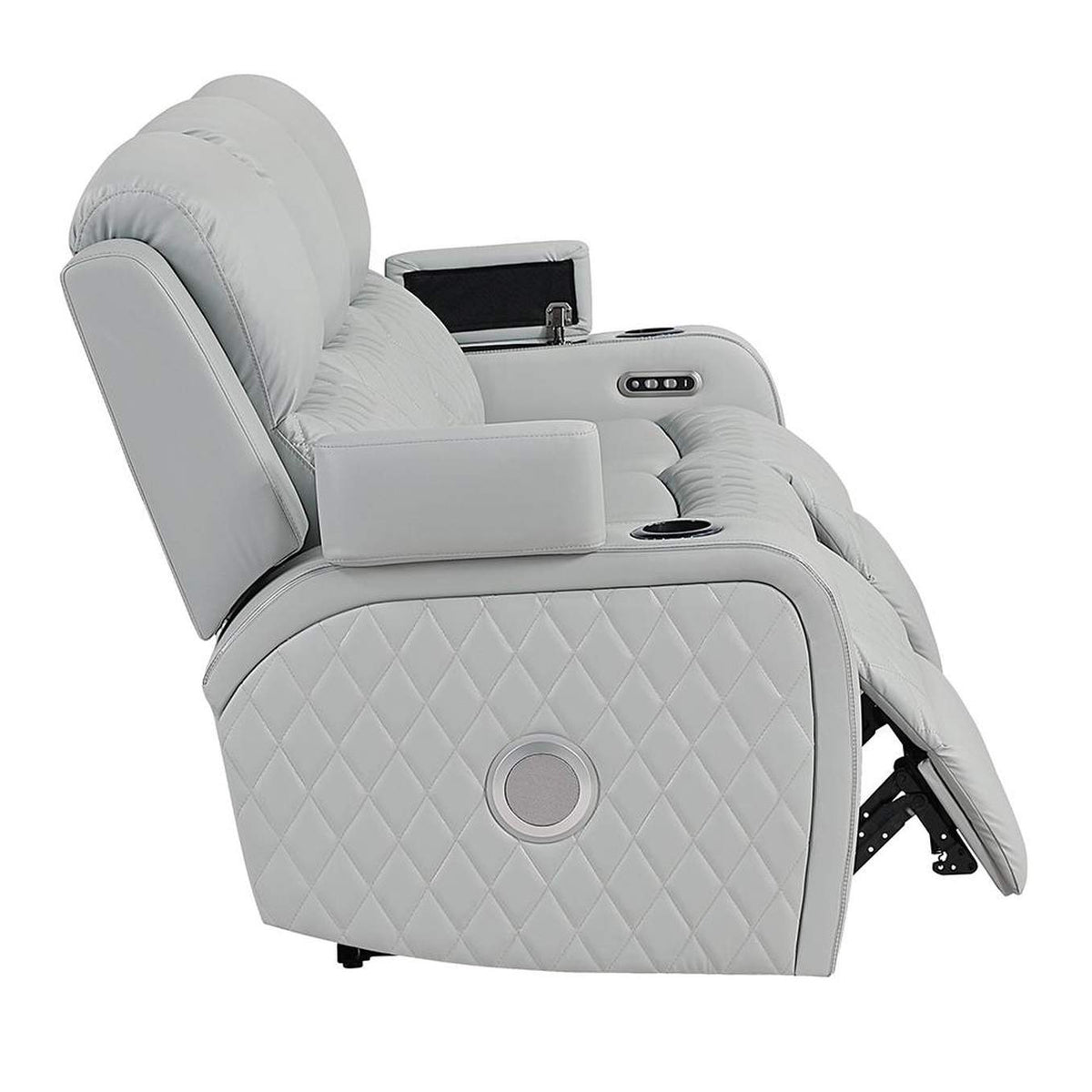 LV05900 Elonzo Power Motion Sofa with Led, Power Headrest and Speaker