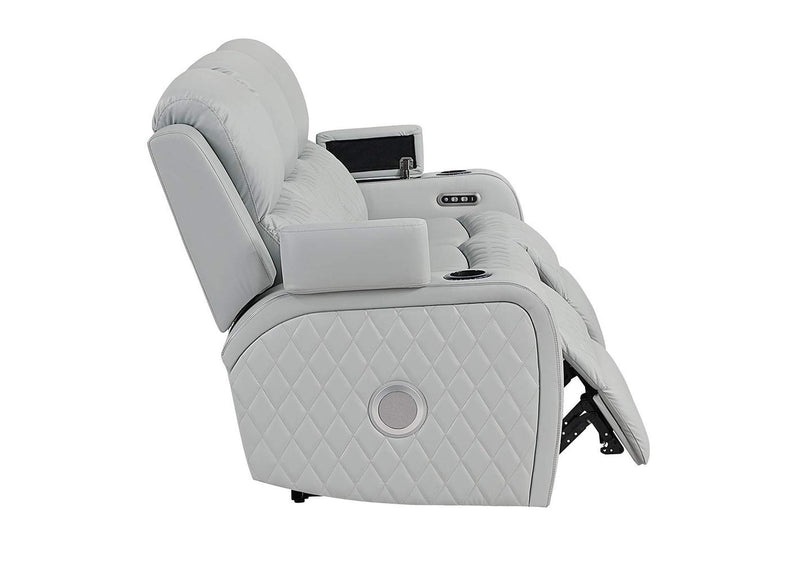 LV05900 Elonzo Power Motion Sofa with Led, Power Headrest and Speaker