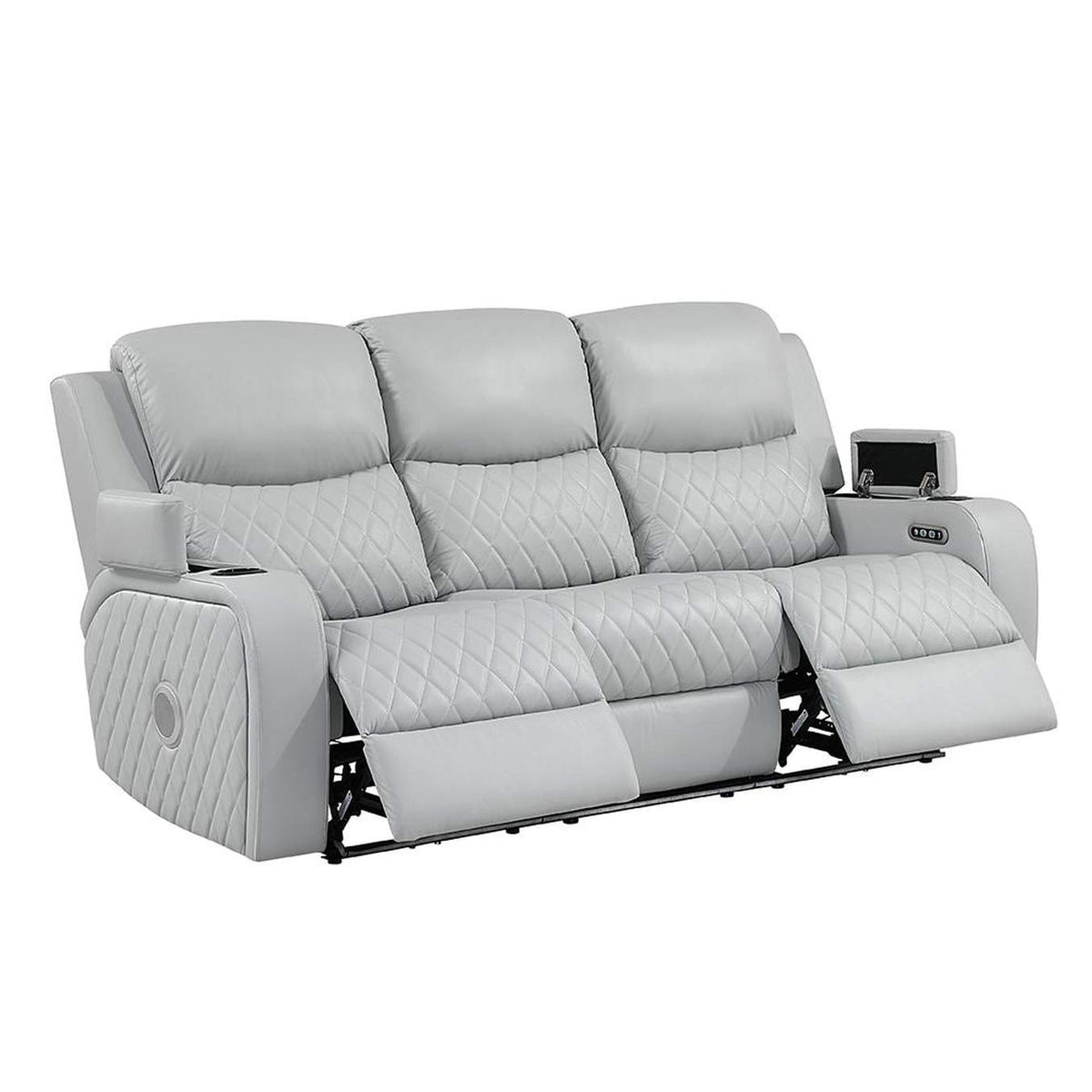 LV05900 Elonzo Power Motion Sofa with Led, Power Headrest and Speaker