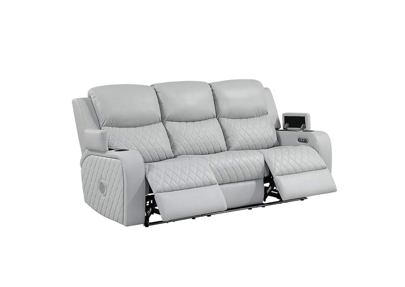 LV05900 Elonzo Power Motion Sofa with Led, Power Headrest and Speaker