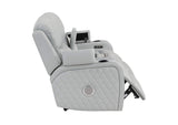 LV05901 Elonzo Power Motion Loveseat with Console, Led, Power Headrest and Speaker