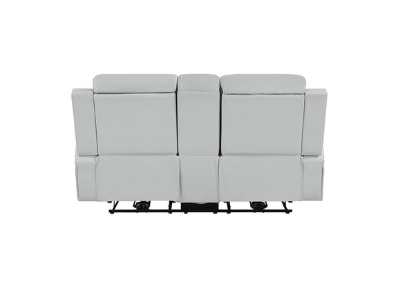 LV05901 Elonzo Power Motion Loveseat with Console, Led, Power Headrest and Speaker