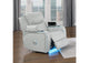 LV05902 Elonzo Power Motion Recliner W with Led, Power Headrest and Speaker