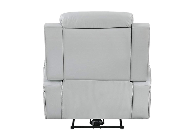 LV05902 Elonzo Power Motion Recliner W with Led, Power Headrest and Speaker