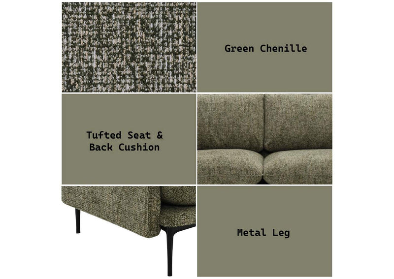 LV05950 Dalton Sofa with 2 Pillows