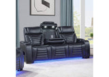 LV06080 Ephron Power Motion Sofa with Dropdown Table, Wireless Charging, Reading Light, Power Headrests and Led
