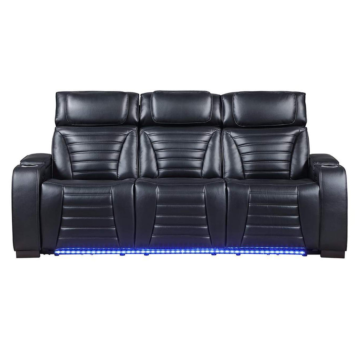 LV06080 Ephron Power Motion Sofa with Dropdown Table, Wireless Charging, Reading Light, Power Headrests and Led