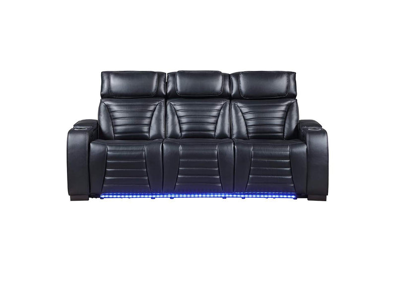 LV06080 Ephron Power Motion Sofa with Dropdown Table, Wireless Charging, Reading Light, Power Headrests and Led