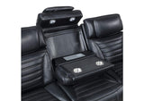 LV06080 Ephron Power Motion Sofa with Dropdown Table, Wireless Charging, Reading Light, Power Headrests and Led