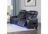 LV06081 Ephron Power Motion Loveseat with Console, Power Headrests, Led and Speakers