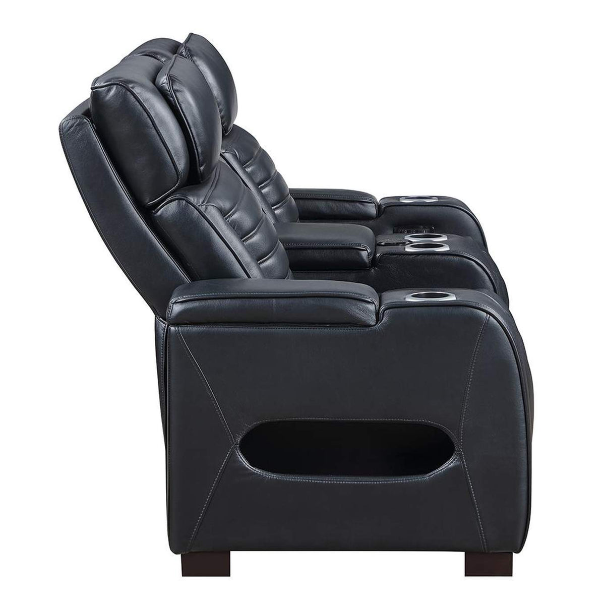LV06081 Ephron Power Motion Loveseat with Console, Power Headrests, Led and Speakers