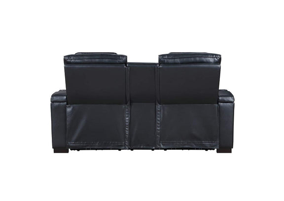 LV06081 Ephron Power Motion Loveseat with Console, Power Headrests, Led and Speakers