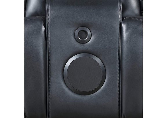 LV06081 Ephron Power Motion Loveseat with Console, Power Headrests, Led and Speakers