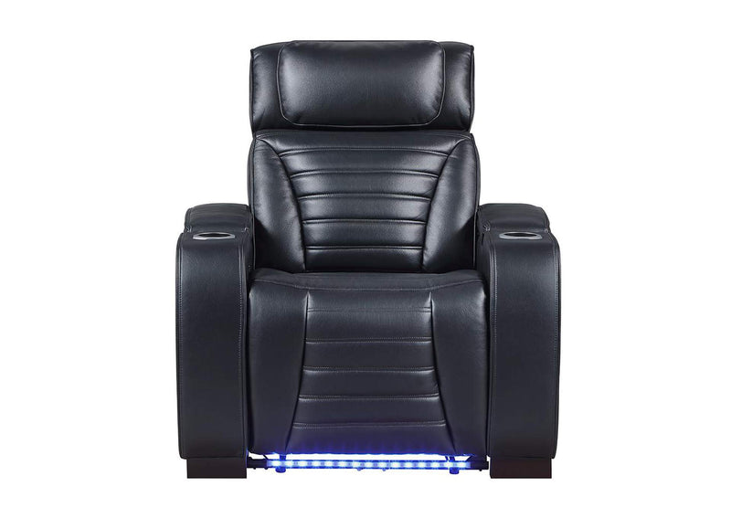 LV06082 Ephron Power Motion Recliner with Power Headrest and Led