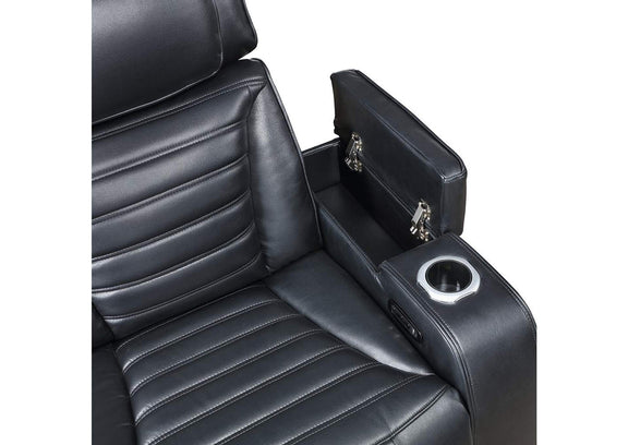 LV06082 Ephron Power Motion Recliner with Power Headrest and Led