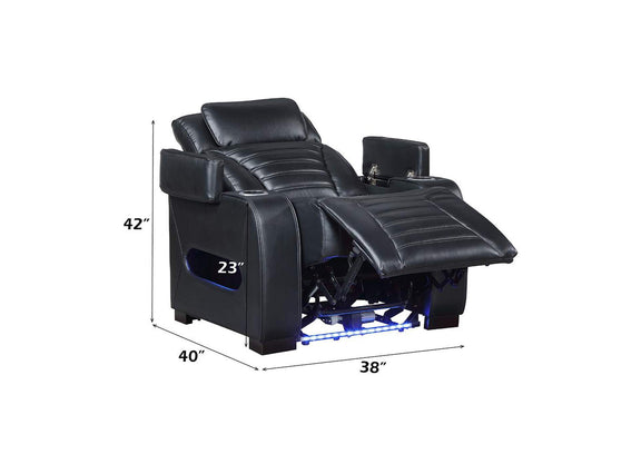 LV06082 Ephron Power Motion Recliner with Power Headrest and Led