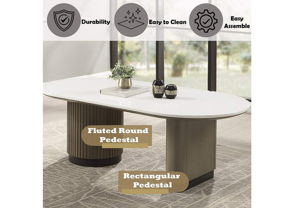 LV06195 Clayten Coffee Table with Engineered Top