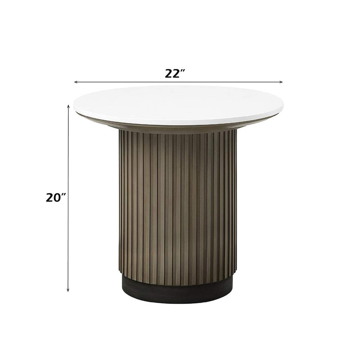 LV06196 Clayten End Table with Engineered Top
