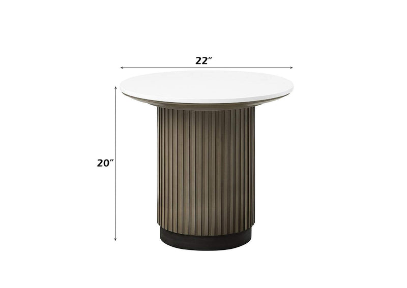 LV06196 Clayten End Table with Engineered Top