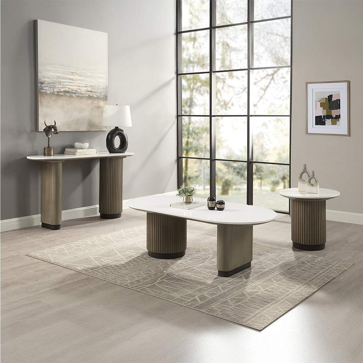 LV06196 Clayten End Table with Engineered Top