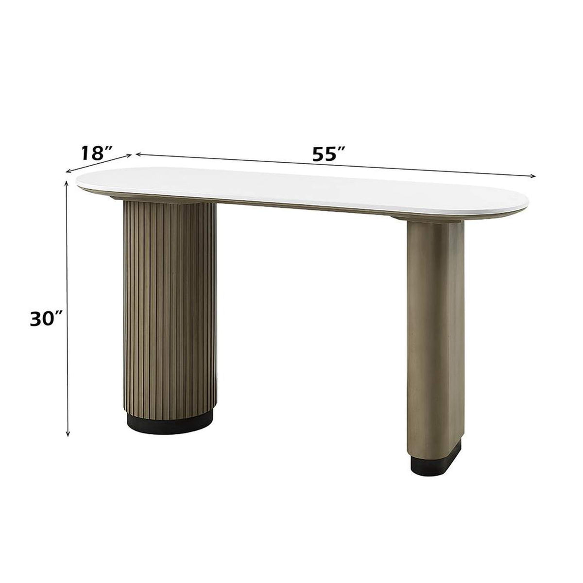 LV06197 Clayten Sofa Table with Engineered Top