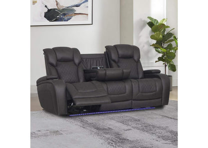 LV06220 Wendell Power Motion Sofa with Dropdown Table, Storage, USB and Led