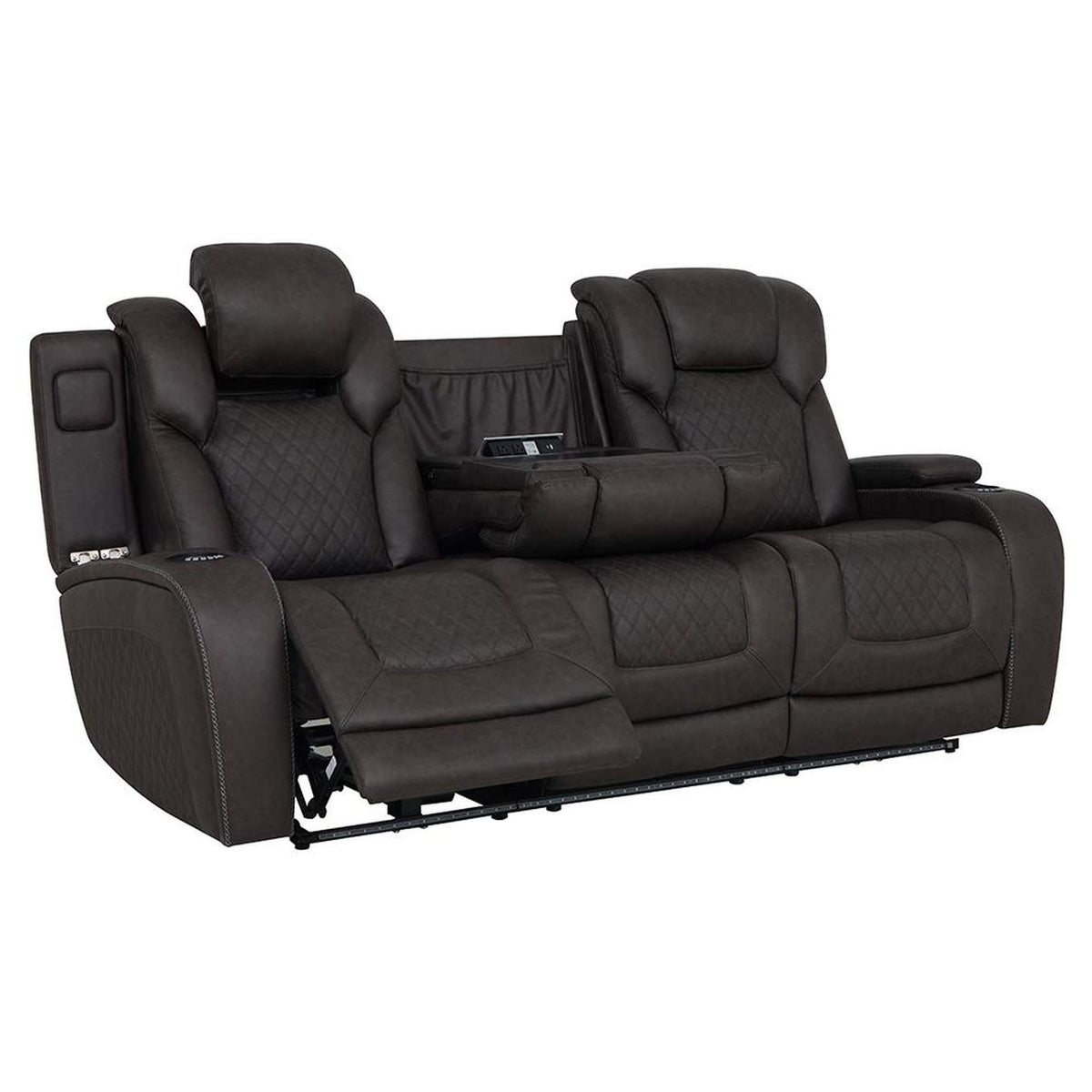 LV06220 Wendell Power Motion Sofa with Dropdown Table, Storage, USB and Led
