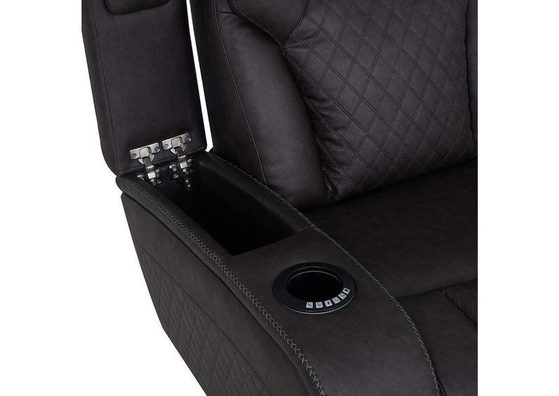 LV06220 Wendell Power Motion Sofa with Dropdown Table, Storage, USB and Led