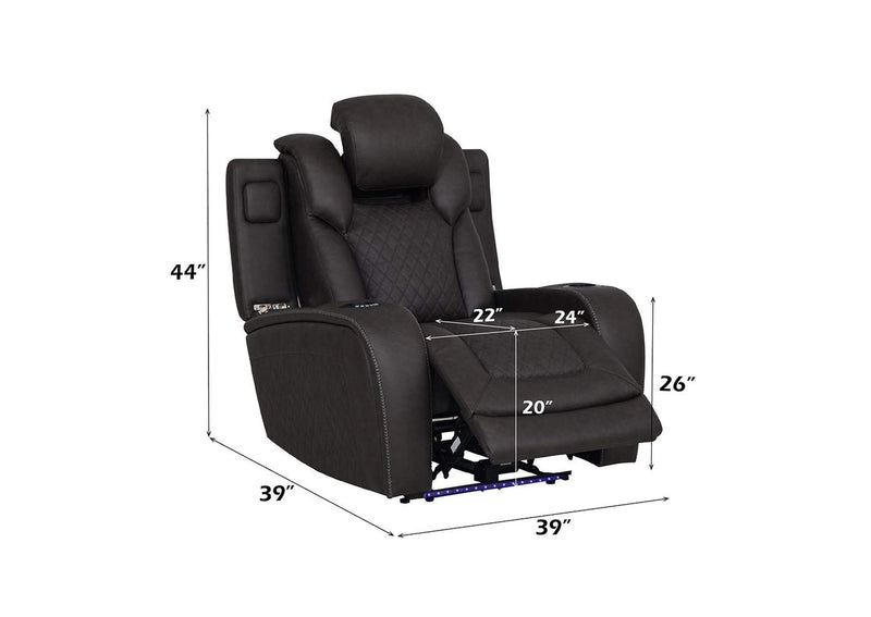 LV06222 Wendell Power Motion Recliner with Storage, USB and Led