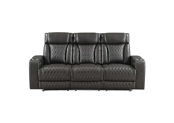 LV06230 Taddeo Power Motion Sofa with Power Headrest, USB, Wireless Charger, Led and Reading Light