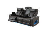 LV06230 Taddeo Power Motion Sofa with Power Headrest, USB, Wireless Charger, Led and Reading Light