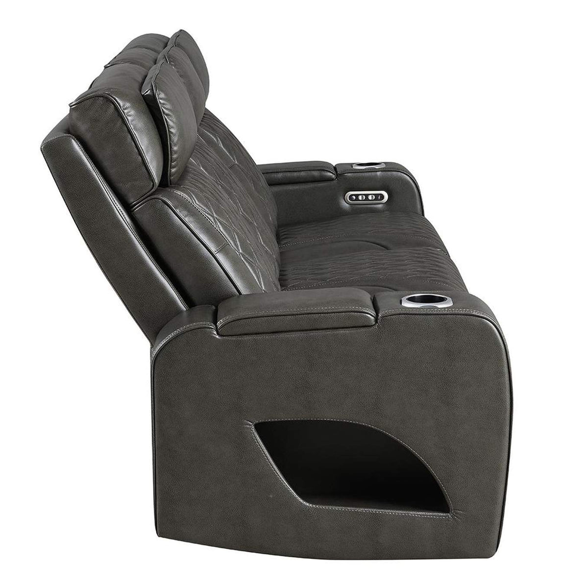 LV06230 Taddeo Power Motion Sofa with Power Headrest, USB, Wireless Charger, Led and Reading Light