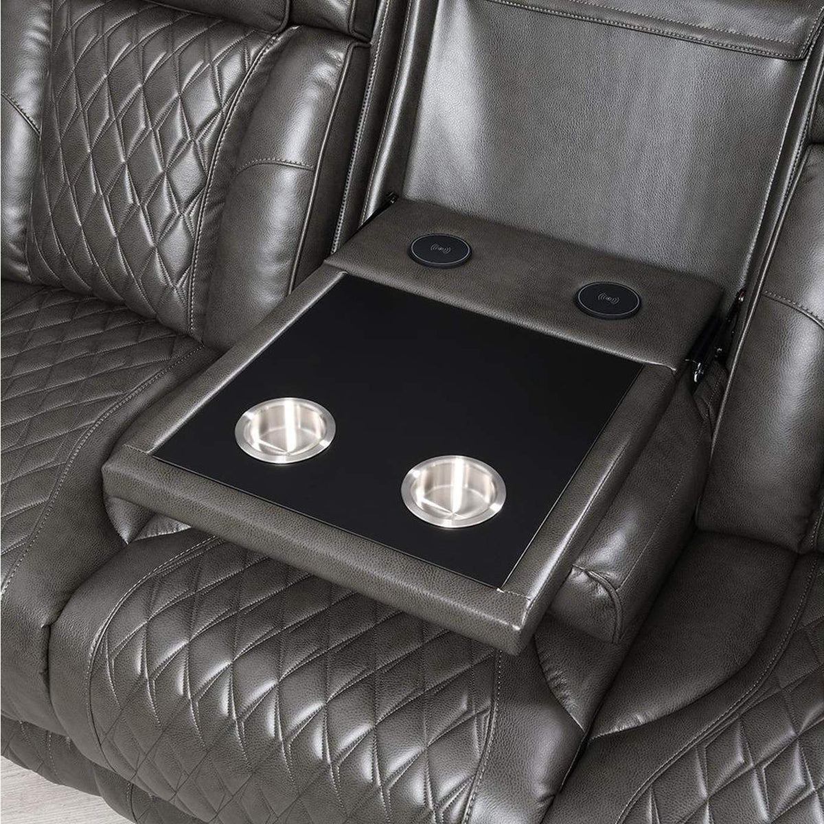 LV06230 Taddeo Power Motion Sofa with Power Headrest, USB, Wireless Charger, Led and Reading Light