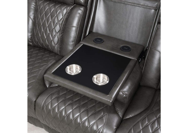 LV06230 Taddeo Power Motion Sofa with Power Headrest, USB, Wireless Charger, Led and Reading Light