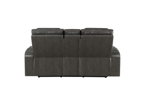 LV06231 Taddeo Power Motion Loveseat with Console, Speaker, USB, Wireless Charger and Led
