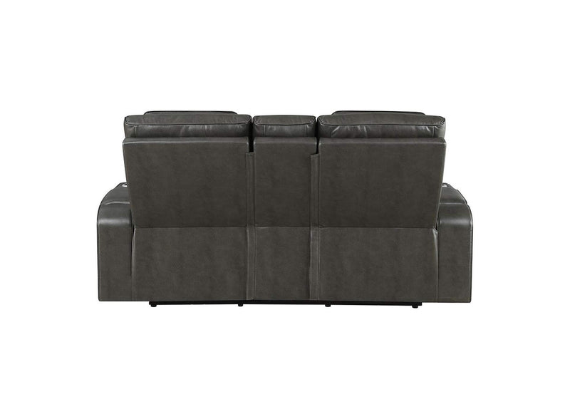 LV06231 Taddeo Power Motion Loveseat with Console, Speaker, USB, Wireless Charger and Led