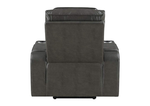 LV06232 Taddeo Power Motion Recliner with Power Headrest, USB, Wireless Charger and Led