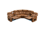 LV06240 Taddeo Power Motion Sectional Sofa Set with Power Headrest, Massage and Led