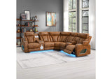 LV06240 Taddeo Power Motion Sectional Sofa Set with Power Headrest, Massage and Led