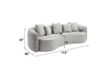 LV07150 Barasa Oversized Compressed Sofa with 5 Pillows