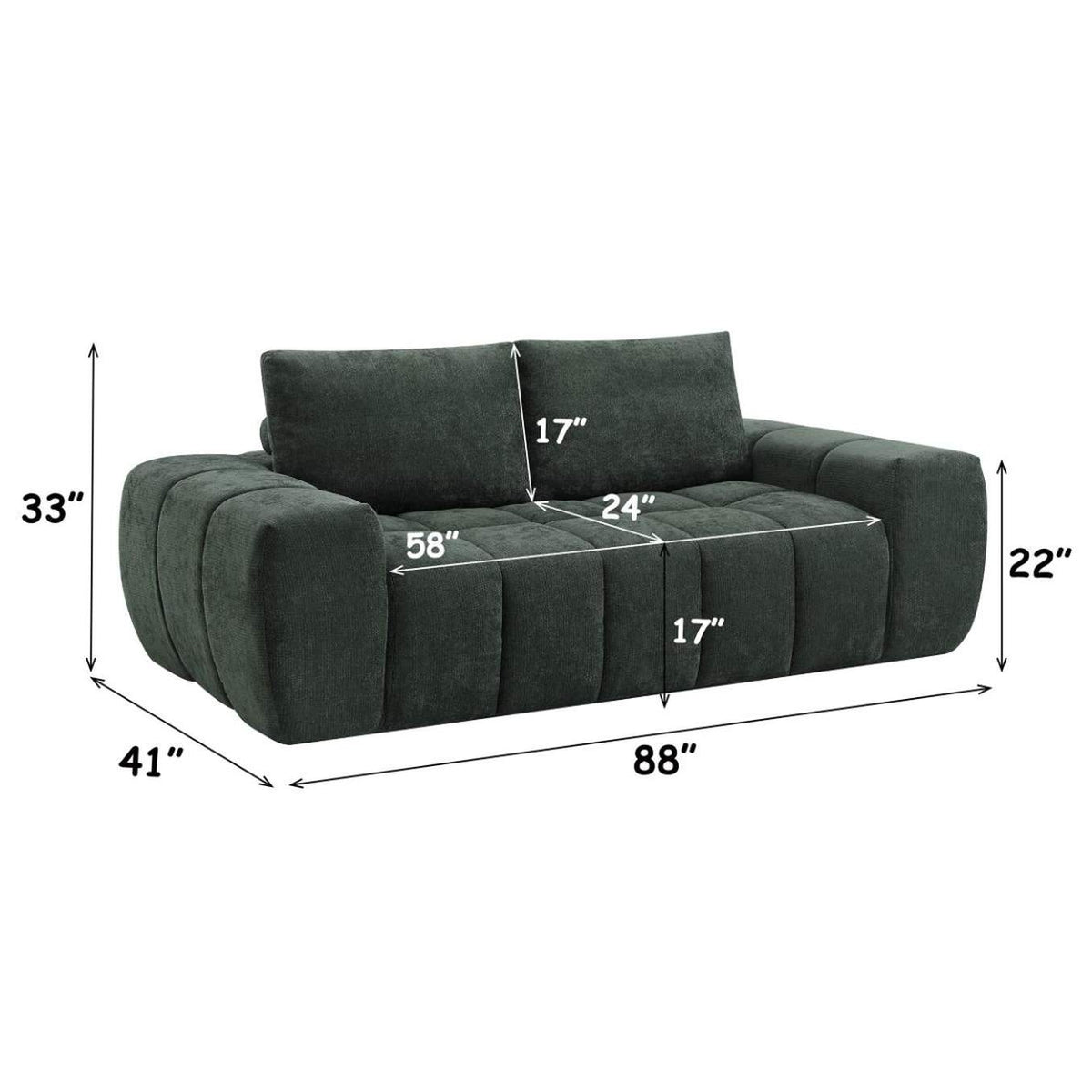 LV07190 Medwin Compressed Sofa