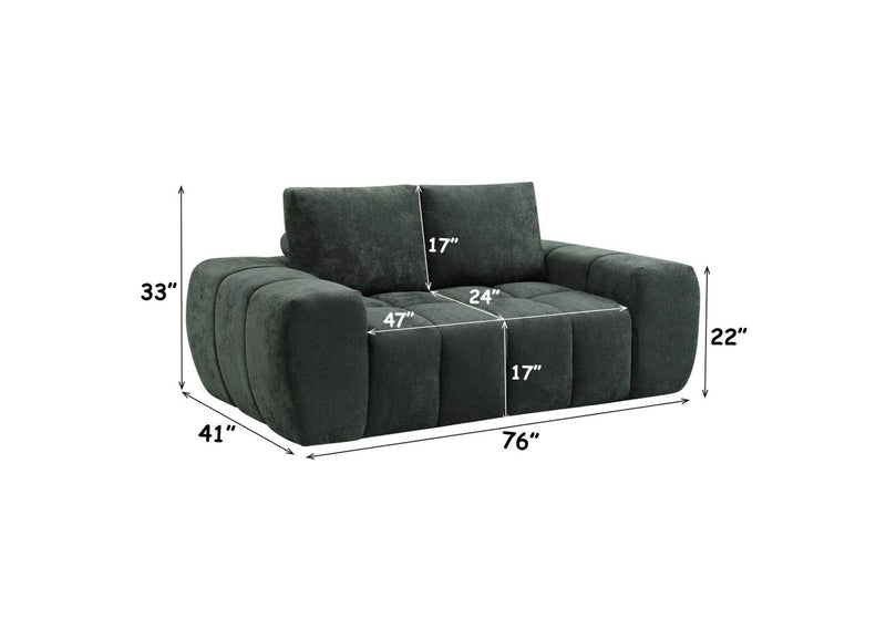 LV07191 Medwin Compressed Loveseat